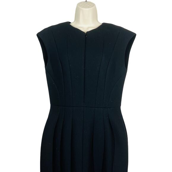 Dice Kayek Structured Scuba Dress Sleeveless Piped Knee Black Couture DIY - S - Picture 4 of 15